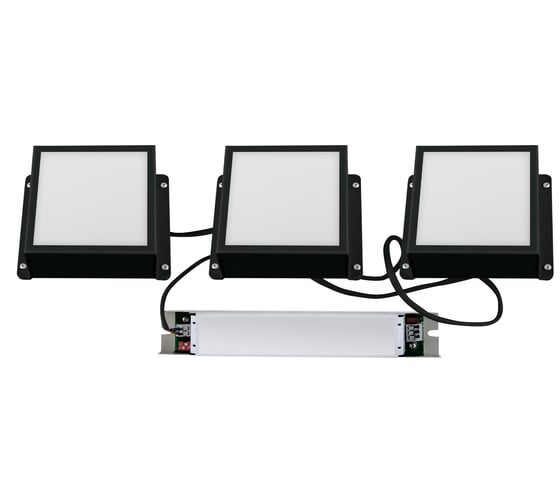 Изображение товара Светильник Uniel ULP-1010-20W/4000K IP54 GRILYATO OPAL BLACK KIT03 UL-00012836