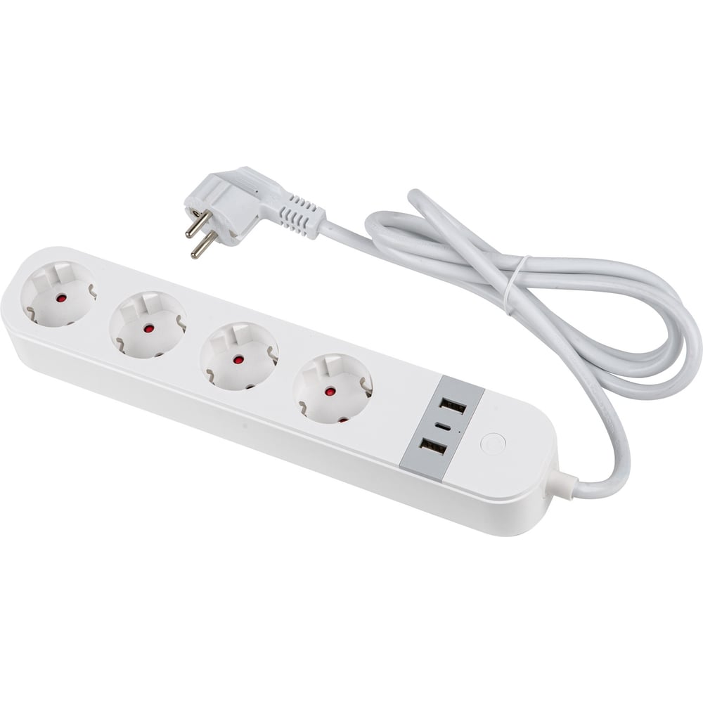 Изображение товара Сетевой фильтр Uniel P-GCL4-1,8 A201/UC/WF WHITE