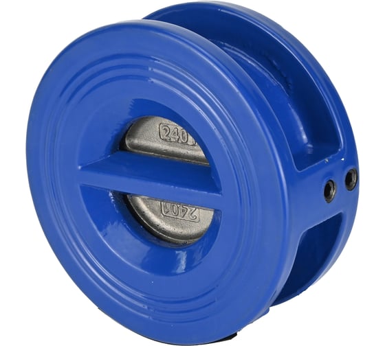 Изображение товара Клапан обратный лепестковый двухстворчатый DN.ru 2S-GG25-304-NBR-Fb Ду250 Ру16 межфланцевый D100-03970