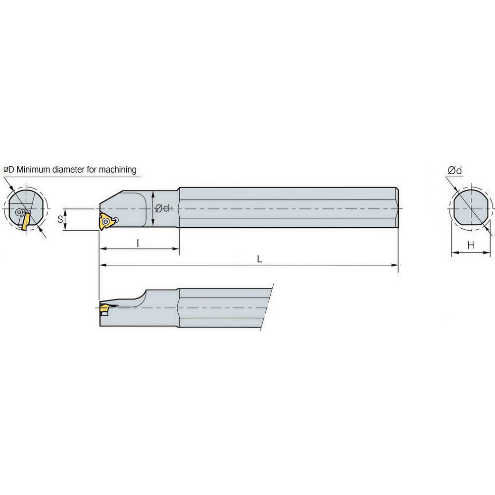 Изображение товара Державка резьбовая ToolPro внутренняя правая SNR0016M11 16 мм