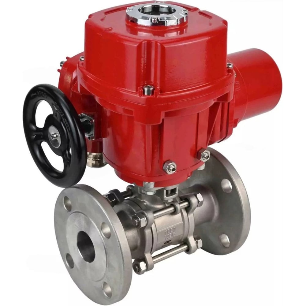 Изображение товара Кран DN.ru КШФПТ-ISO 304 180 Ду20 Ру40 электропривод взрывозащищенный