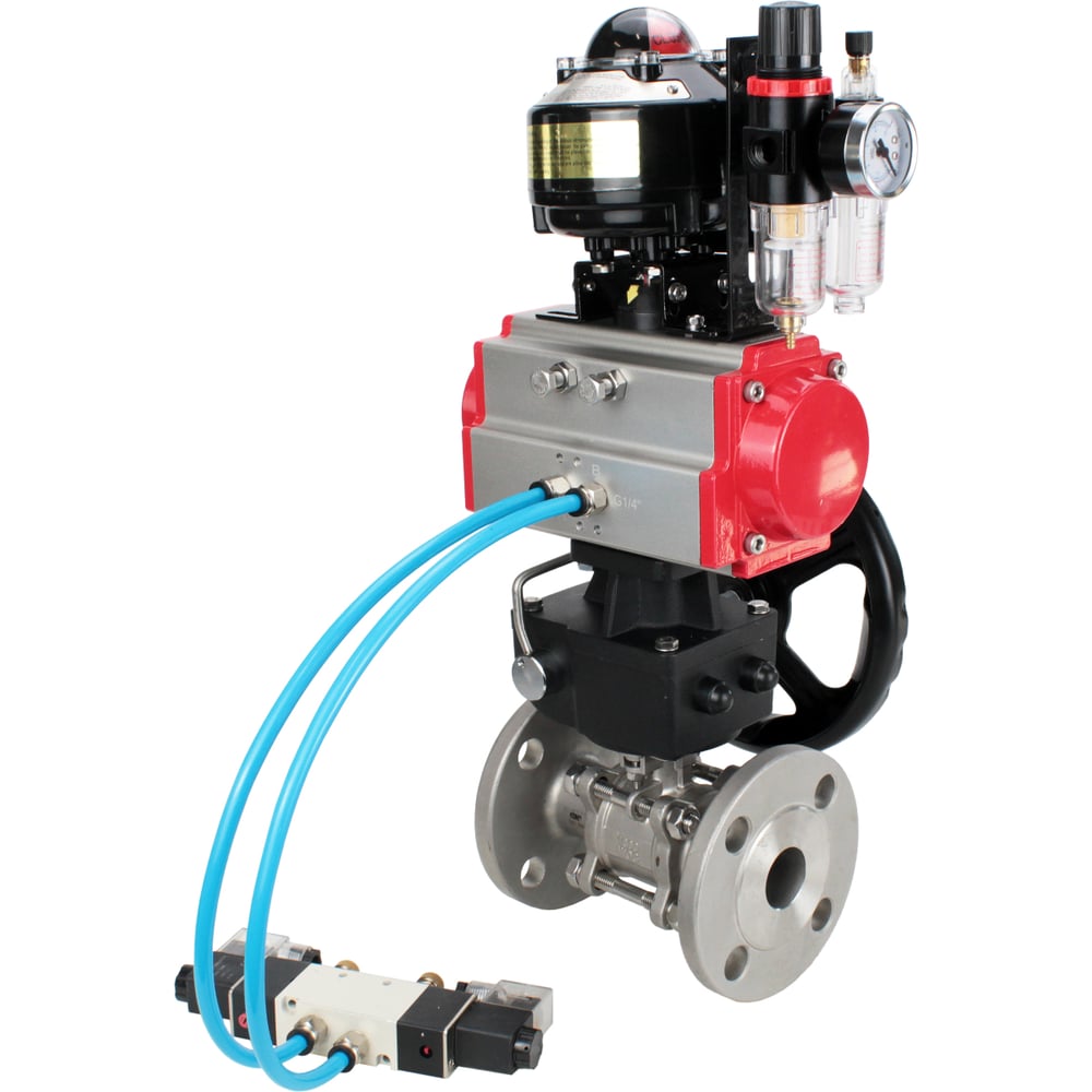 Изображение товара Кран DN.ru КШФПТ-ISO 316 180 Ду100 Ру16 из нержавеющей стали