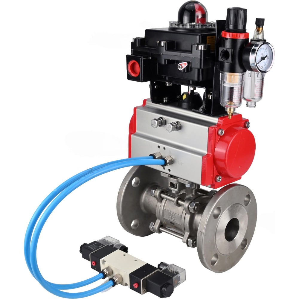 Изображение товара Кран DN.ru КШФПТ-ISO 316 180 Ду100 Ру16 нержавеющая сталь профессиональный двухходовой