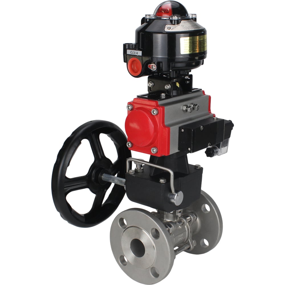 Изображение товара Кран DN.ru КШФПТ-ISO 316 180 Ду100 Ру16 из нержавеющей стали профессиональный двухходовой