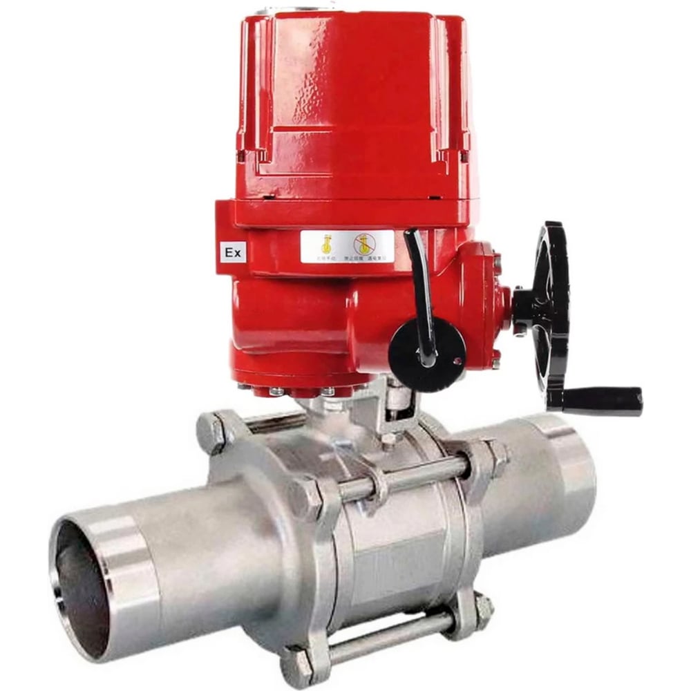 Изображение товара Кран шаровой DN.ru 304-304-PTFE-W-ISO-H LONG Ду15 Ру63 с электроприводом