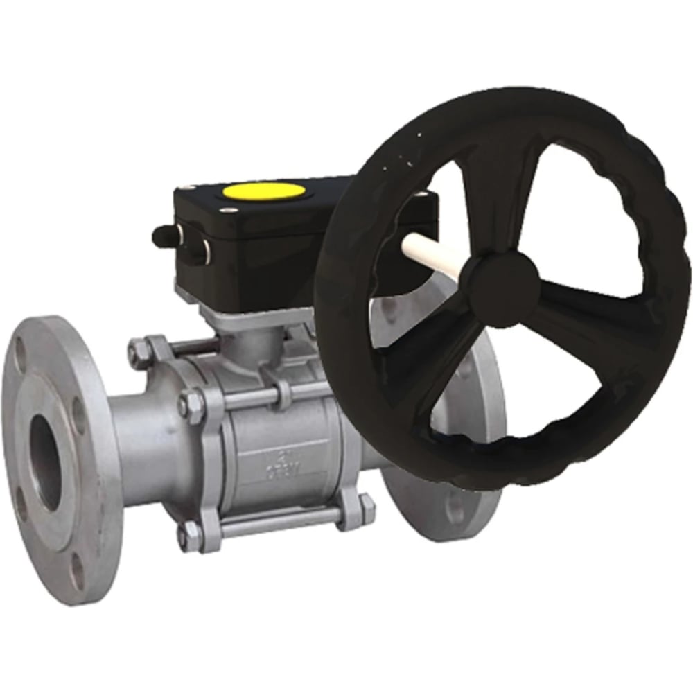 Изображение товара Кран шаровой нержавеющая сталь Ду80 Ру40 профессиональный фланцевый