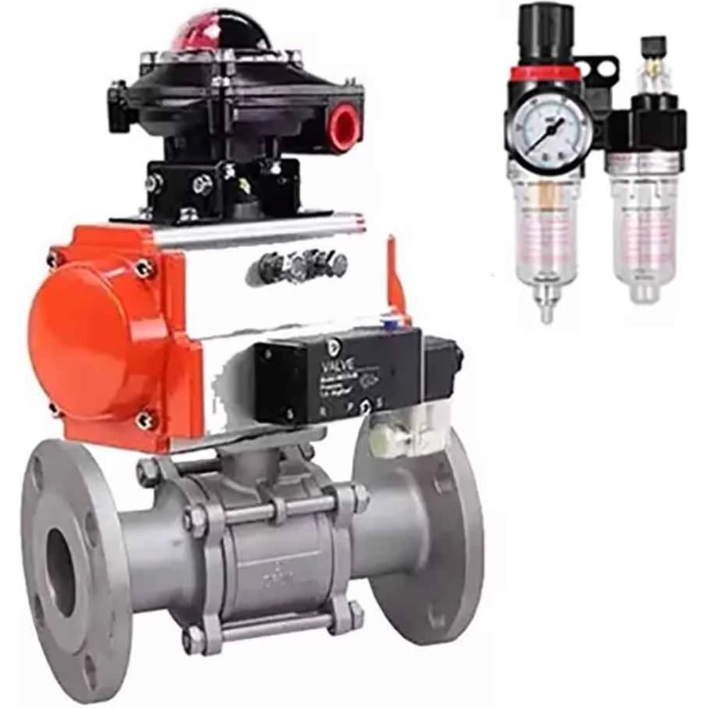 Изображение товара Кран шаровой 316-316-FP-F-ISO-H Ду80 Ру40 пневмопривод промышленные применения