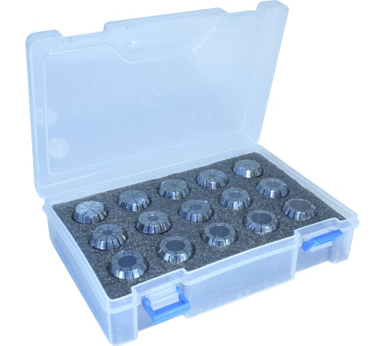 Изображение товара Набор цанговый ER25 (15 шт; 2-16 мм) Prosaers 20753