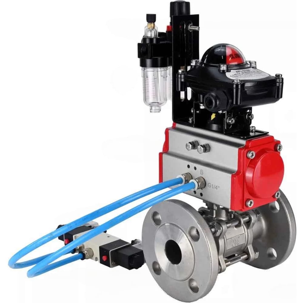 Изображение товара Кран шаровой 316-316-FP-F-ISO-H Ду65 Ру40 с пневмоприводом