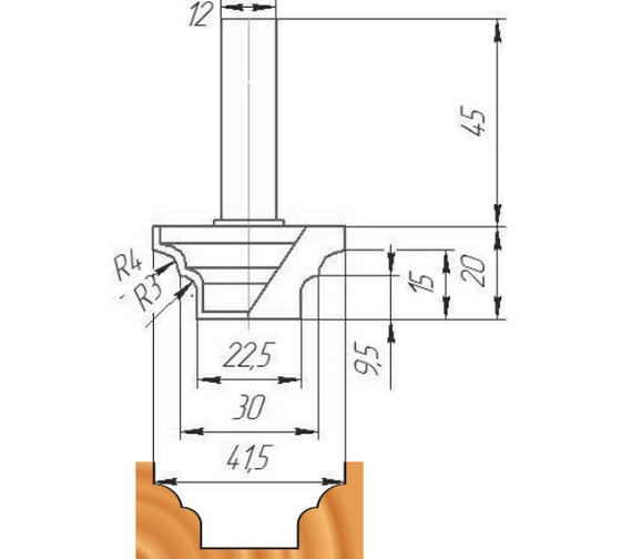 Изображение товара Фреза ФК 0590 МебельДрев 4627198885804