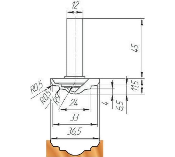 Изображение товара Фреза ФК 0765 МебельДрев 4627198886085