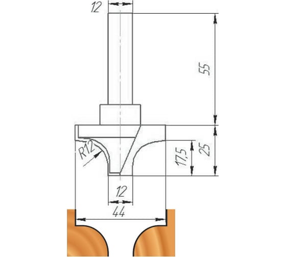 Изображение товара Фреза ФК 0945 МебельДрев 4627198886351