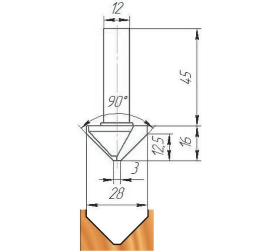 Изображение товара Фреза ФК 1003 МебельДрев 4627198886528