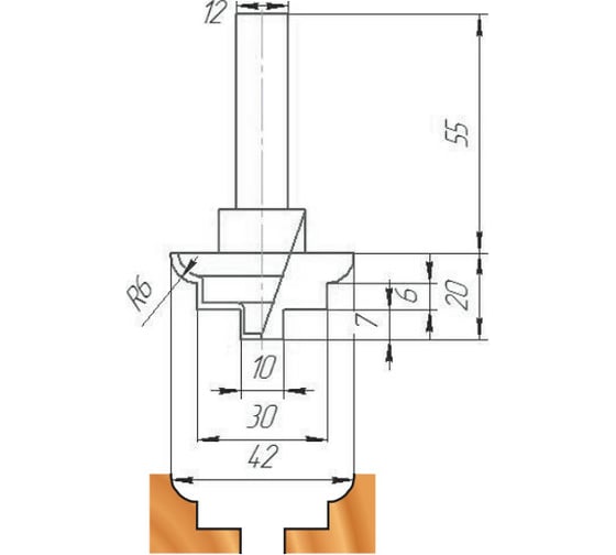 Изображение товара Фреза ФК 0800 МебельДрев 4627198886146