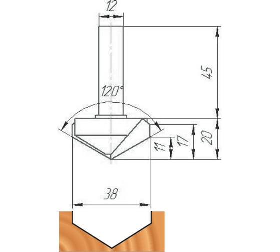 Изображение товара Фреза ФК 1024 МебельДрев 4627198886511