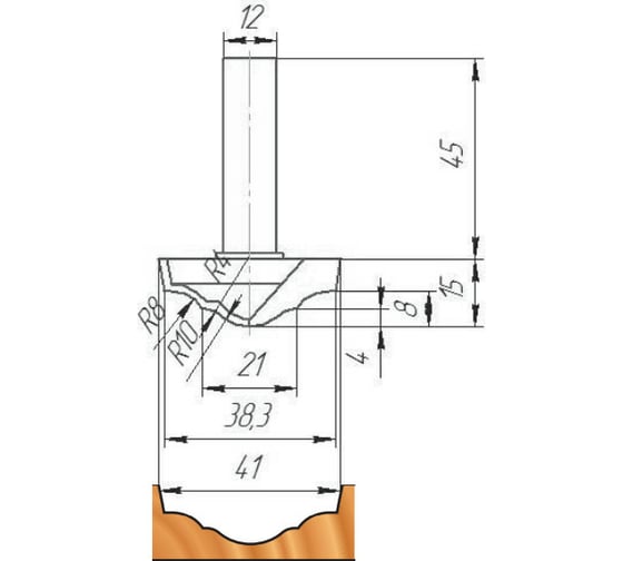 Изображение товара Фреза ФК 0762 МебельДрев 4627198886061