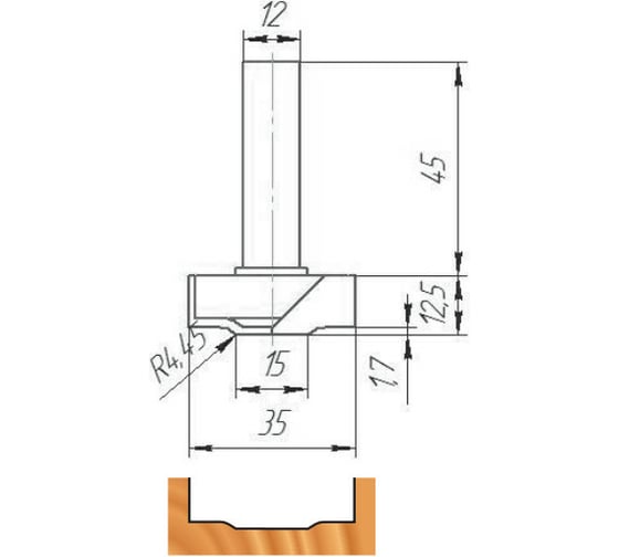 Изображение товара Фреза ФК 0685 МебельДрев 4627198885965