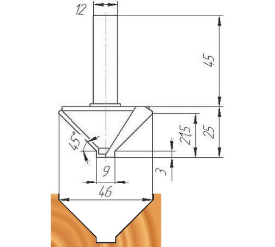 Изображение товара Фреза ФК 0950 МебельДрев 4627198886368