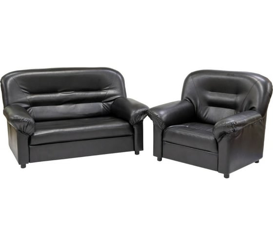 Изображение товара Комплект Мягкий офис с механизмом черный МО1-203ЧН_MH