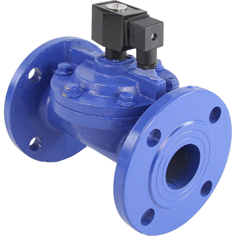 Изображение товара Клапан электромагнитный DN.ru VSF-602E-PU-NC Ду50 Ру10, чугун, EPDM, фланцевый, пилотный, 220В DAR D130-05998