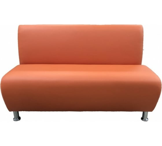 Изображение товара Секция дивана Мягкий офис Классик двухместная оранжевая КЛ601ОР