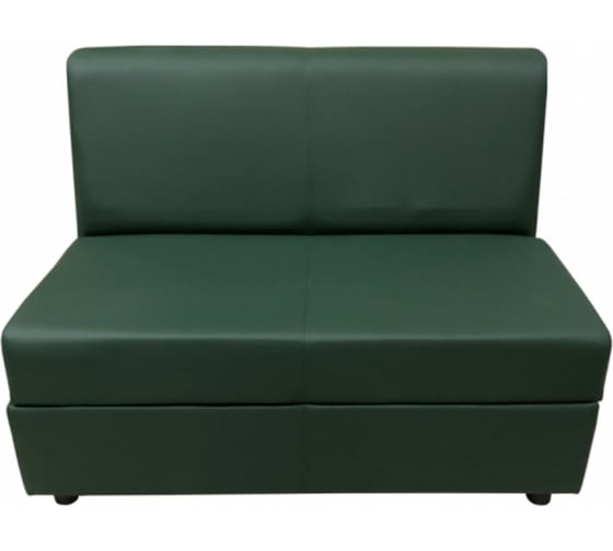 Изображение товара Секция дивана Мягкий офис Кардинал двухместная зеленая КРД601ЗЛ