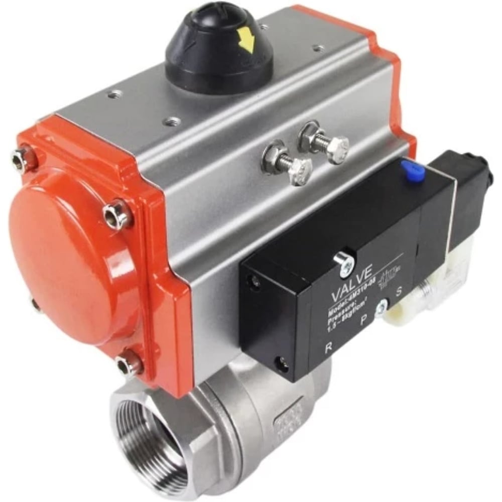 Изображение товара Кран шаровой DN.ru КШМП 316 230 ISO Ду100 Ру40 нержавеющая сталь двухходовой