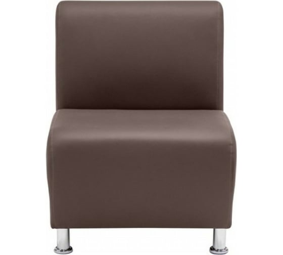 Изображение товара Секция дивана Мягкий офис Классик одноместная коричневая КЛ501КОР