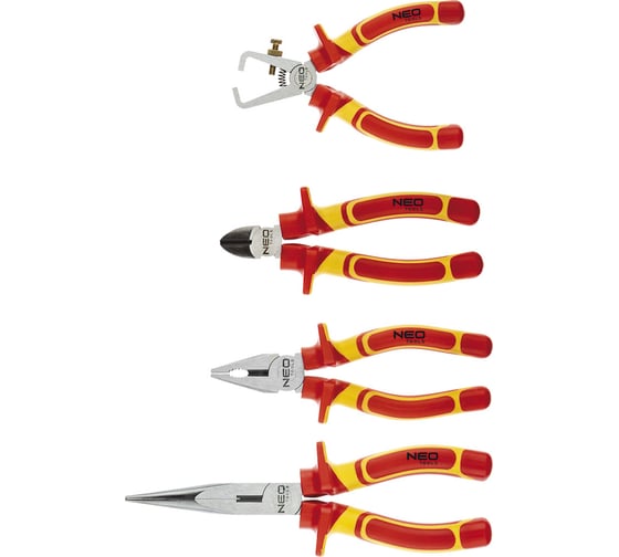 Изображение товара Набор электромонтажного инструмента NEO Tools 1000V, 4 шт. 01-236