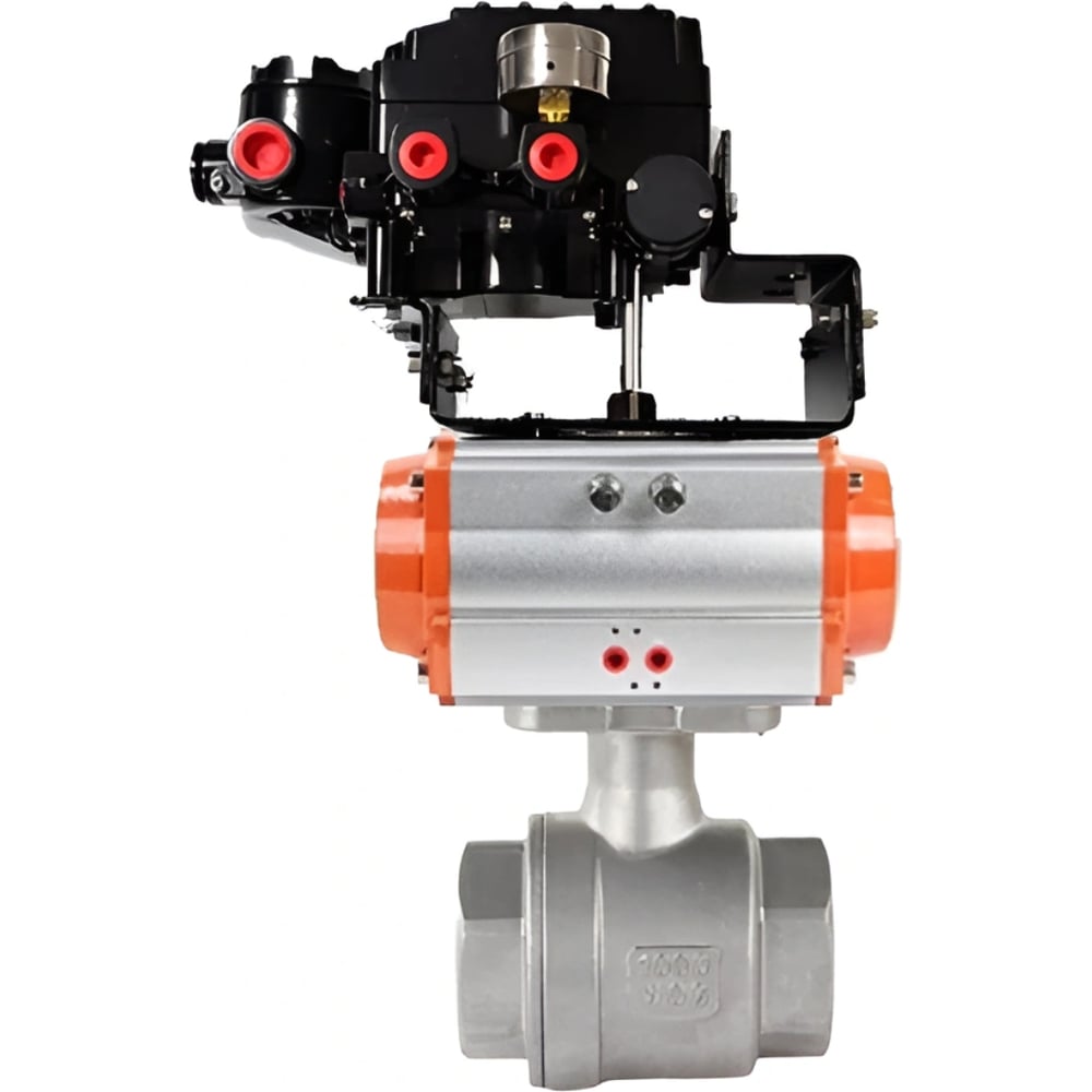 Изображение товара Кран шаровой DN.ru КШМП 316 230 ISO Ду40 Ру63 пневмопривод профессиональное исполнение