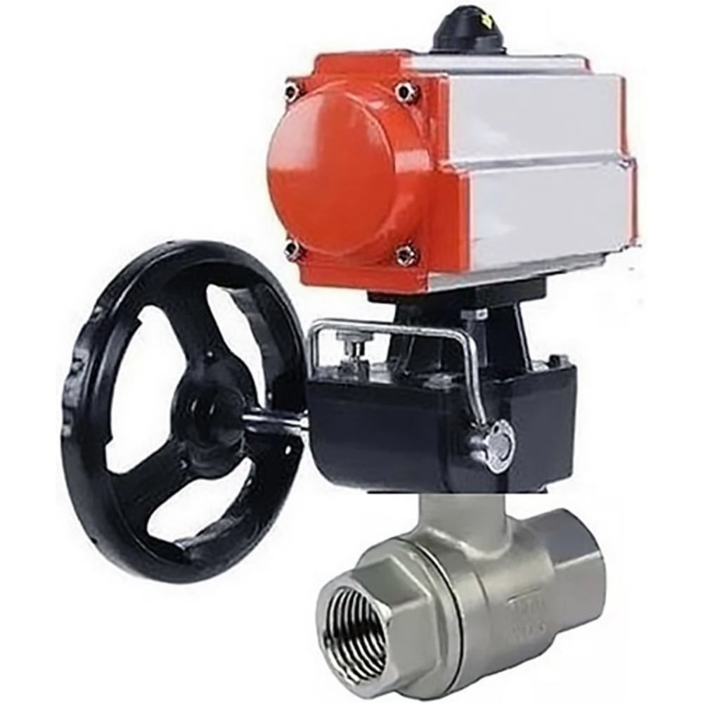 Изображение товара Кран шаровой DN.ru КШМП.316.230-ISO Ду50 Ру63 с пневмоприводом