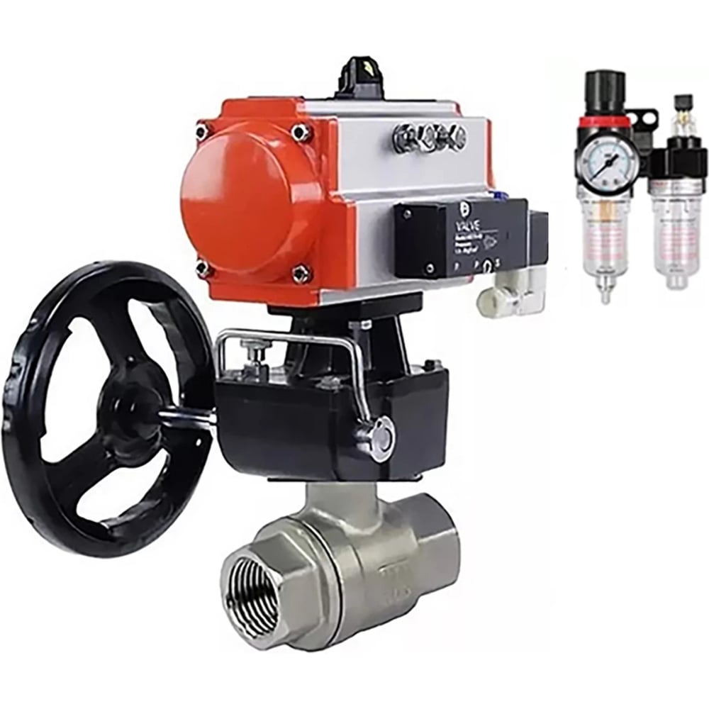 Изображение товара Кран шаровой DN.ru КШМП.316.230-ISO Ду40 Ру63 нержавеющая сталь