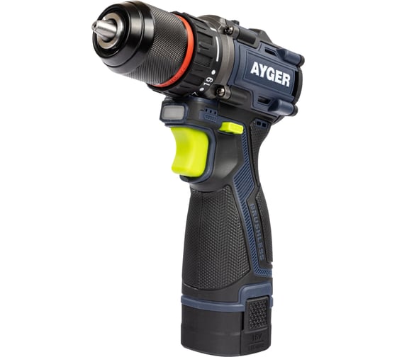 Изображение товара Аккумуляторный бесщеточный шуруповерт AYGER AP16BL2