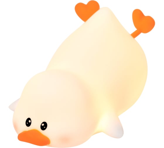 Изображение товара Ночник силиконовый DASWERK LED Утка 101x150x85 мм, белый свет/RGB, таймер, USB, аккумулятор 1200мАч 238936