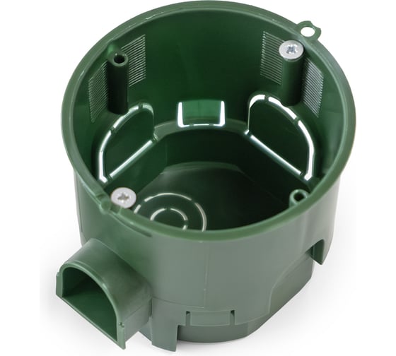 Изображение товара Коробка установочная углубленная Промрукав безгалогенная (HF) 68х60 с саморезами (160шт/кор) 80-0550С