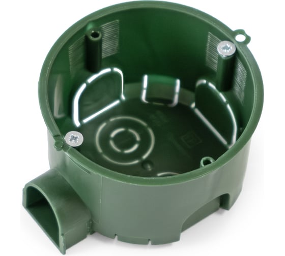 Изображение товара Коробка установочная Промрукав безгалогенная (HF) 68х45 с саморезами (200шт/кор) 80-0560С