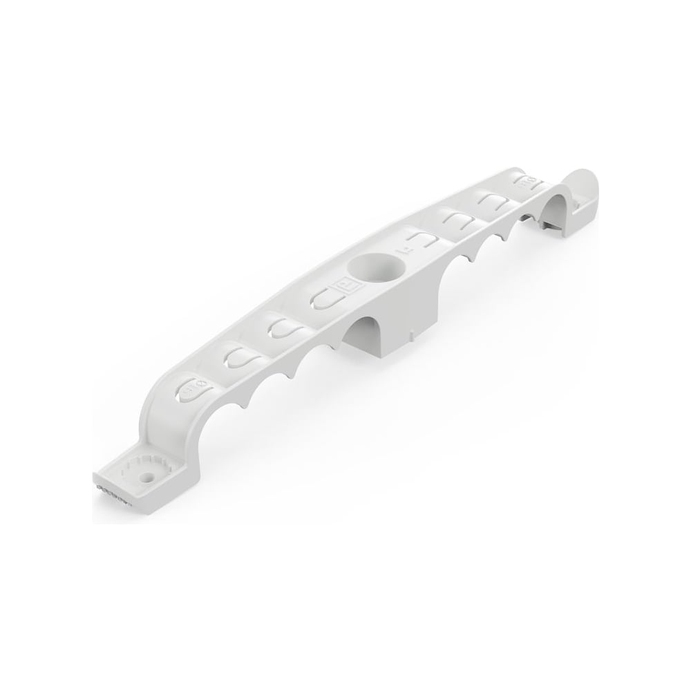 Изображение товара Держатель труб для прямого монтажа Промрукав двусторонний на 8 мест серый d16