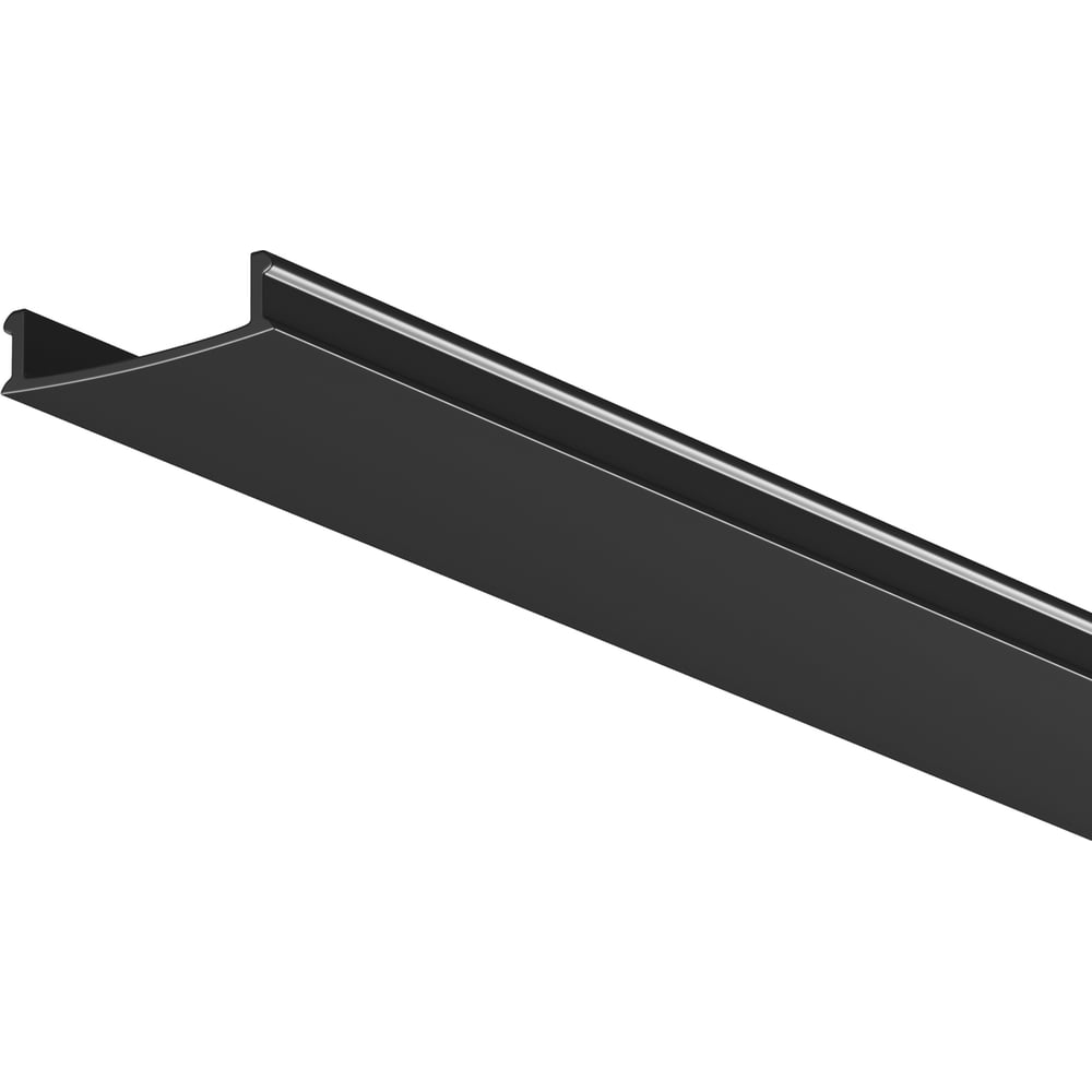 Изображение товара Рассеиватель для профильных систем MAYTONI 61×14 черный 2 м ALM-6114-B-DF-2M