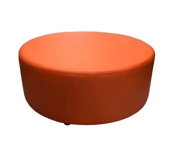 Изображение товара Круглый пуф Мягкий офис диаметр 800 мм, оранжевый ПФ8КР01ОР