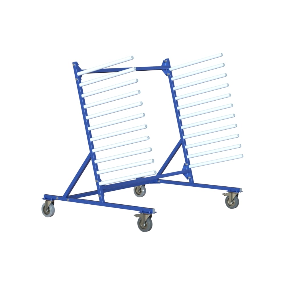 Изображение товара Стеллаж для автостекол мобильный МеталлКарт cf46 профессиональный прочный