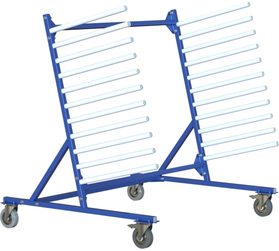 Изображение товара Стеллаж для автостекол мобильный МеталлКарт cf46