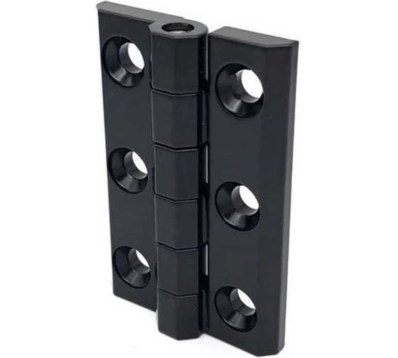 Изображение товара Петля листовая Русские замки RZP 900-1 с отверстиями (60x90мм, черная) 161