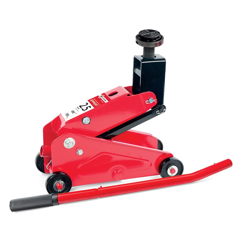 Изображение товара Домкрат подкатной гидравлический AUTOPROFI 2,5 тонны, высота подъема: 190 - 490 мм, резиновая опора DP-25/490 S