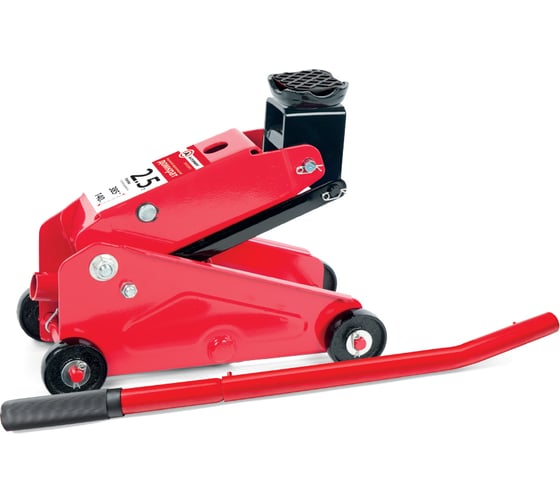 Изображение товара Домкрат подкатной гидравлический AUTOPROFI 2,5 тонны, высота подъема: 140 - 385 мм, резиновая опора DP-25/385 S