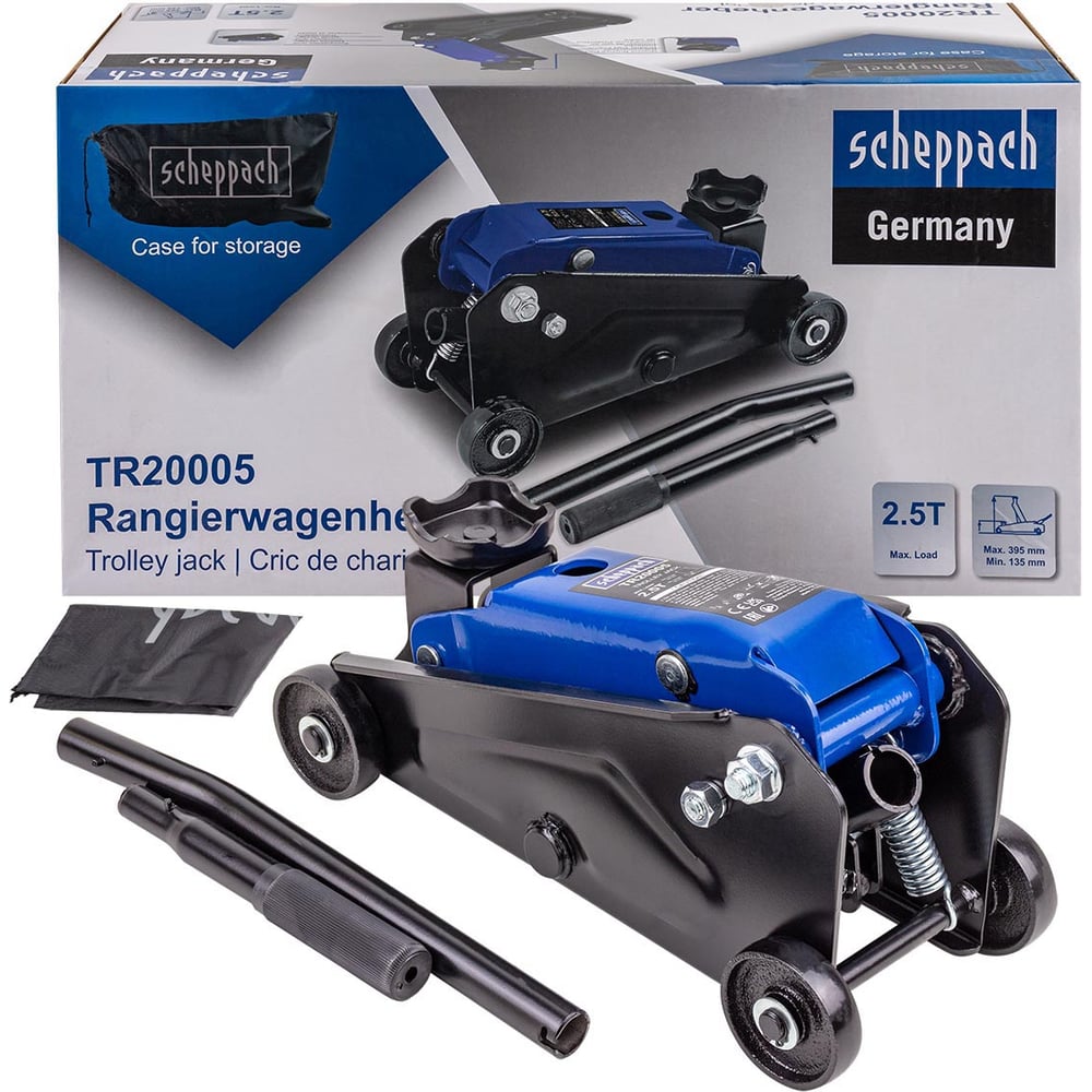 Изображение товара Домкрат подкатной гидравлический Scheppach 2,5т Sch-TR20005(62645)