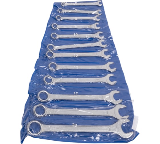 Изображение товара Набор комбинированных ключей TOYA 12шт 6-22 мм 51620