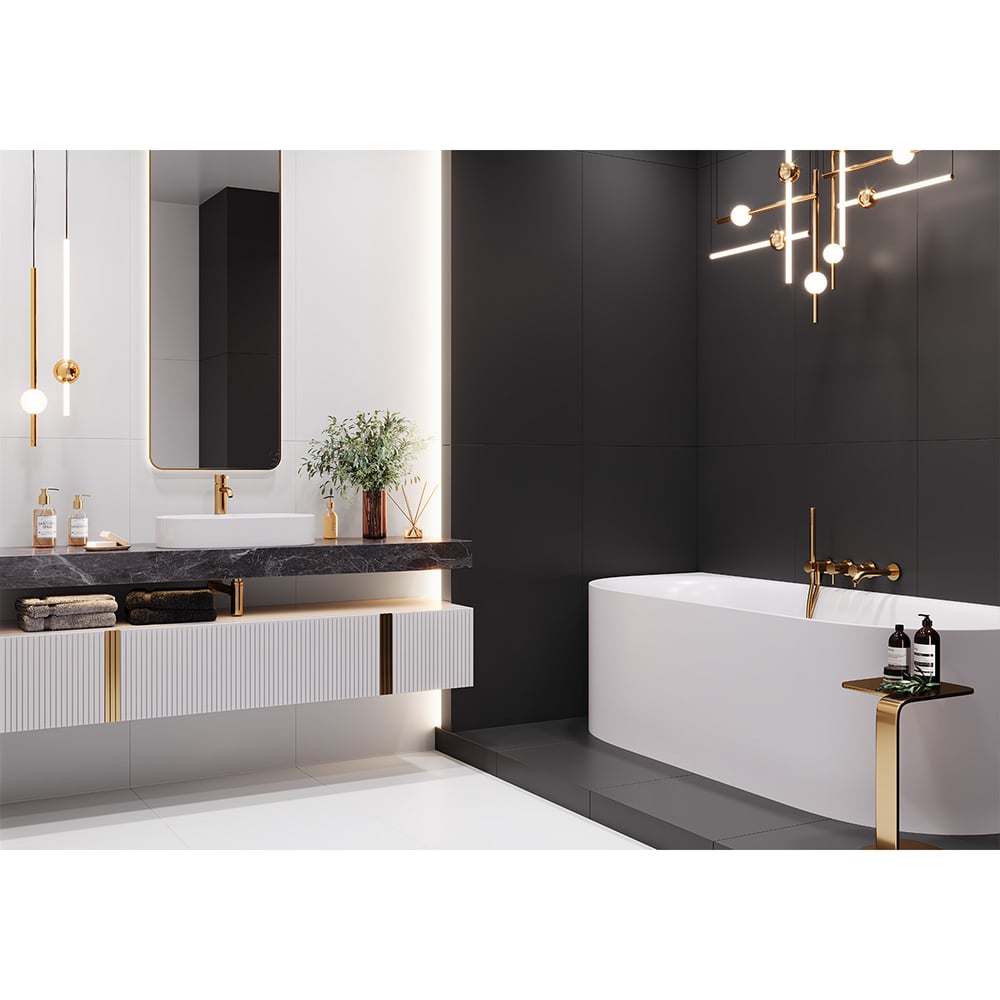 Изображение товара Керамогранит AlmaCeramica Twin матовый 600х1200 мм белый