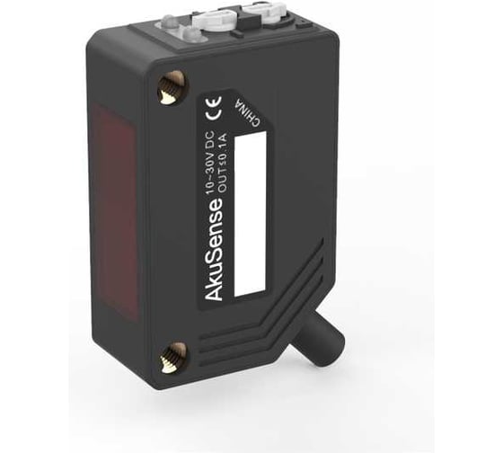 Изображение товара Оптический датчик рефлекторный AKUSENSE PTE-R200P-WT Sn=2000 мм PNP НО/НЗ (Программ) 10...30DC кабель 0,15 м в конце разъем М8 07-00044188