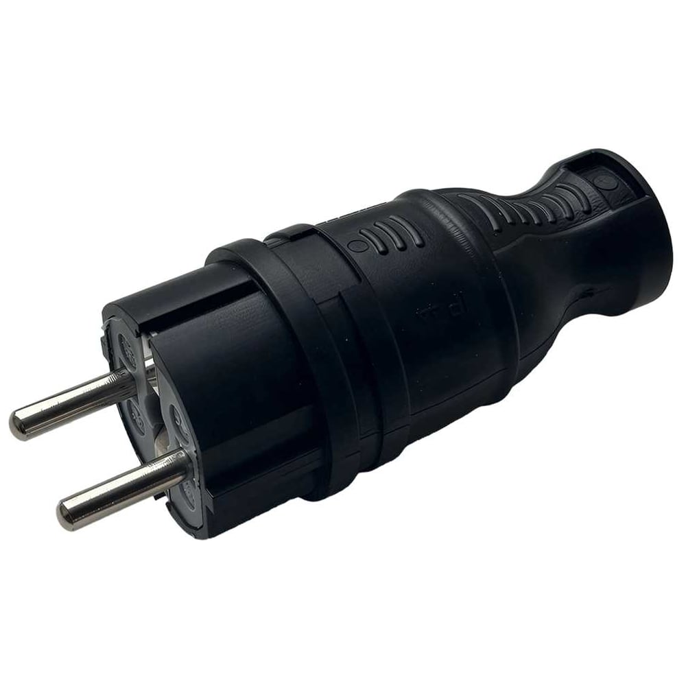 Изображение товара Вилка однофазная прямая SAMGRUPP каучуковая IP44 220-250В 16А (упаковка 3 шт)