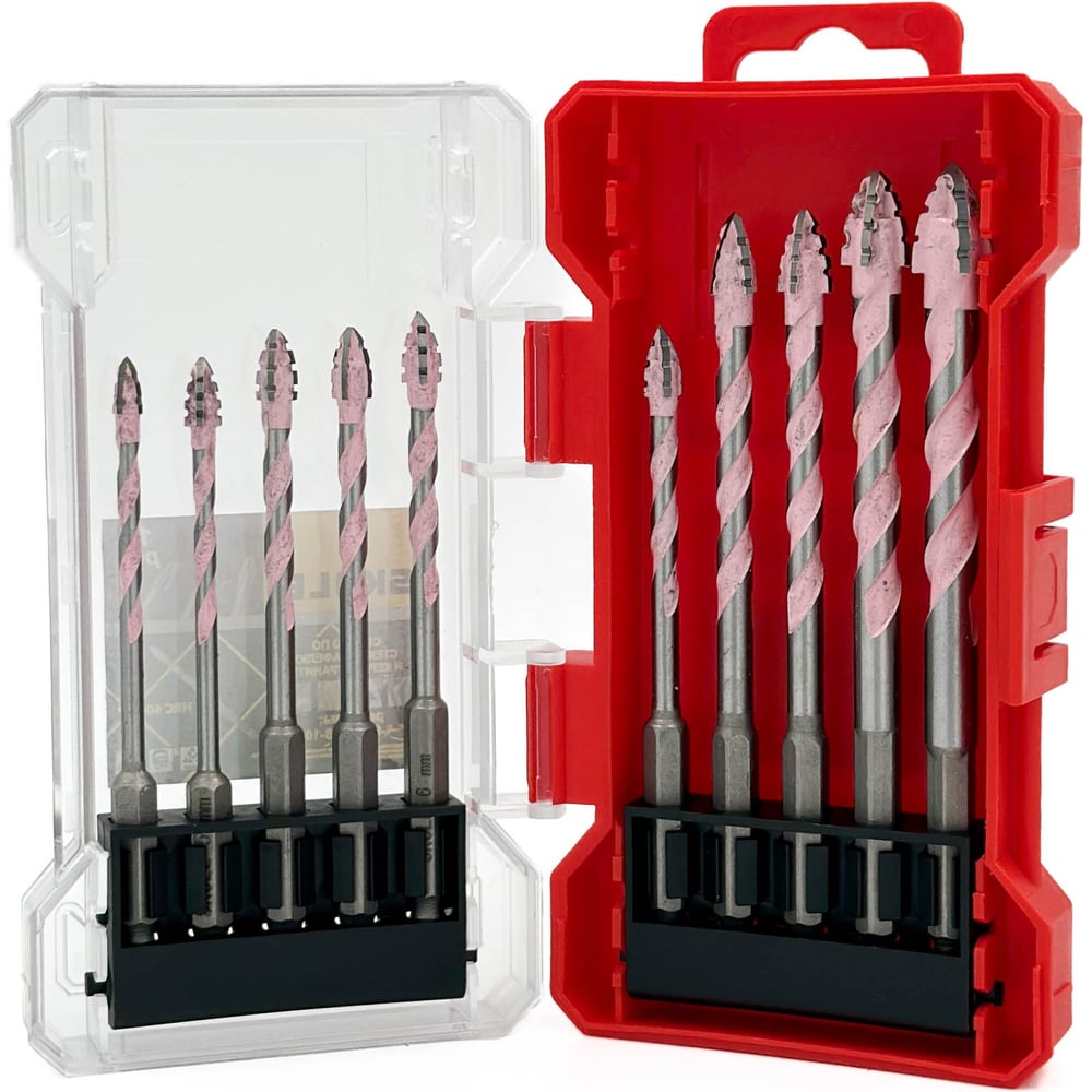 Изображение товара Набор сверл по плитке и керамограниту SKOLE 4-12мм 10 шт